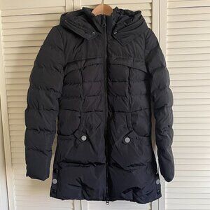 VALUKER Abinia Puffer Midi Coat , Black, Size S